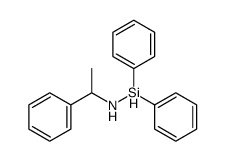 1,1-diphenyl-N-(1-phenylethyl)silanamine结构式