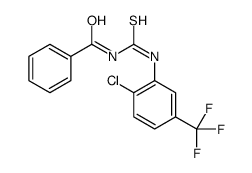 N-[[2-chloro-5-(trifluoromethyl)phenyl]carbamothioyl]benzamide Structure