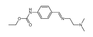 N-2-(N',N'-dimethylamino)ethyl-4'-ethoxycarbaminobenzylideneimine Structure