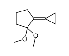 2-cyclopropylidene-1,1-dimethoxycyclopentane结构式