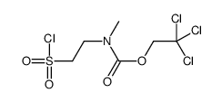 2,2,2-trichloroethyl N-(2-chlorosulfonylethyl)-N-methylcarbamate结构式
