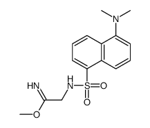 2-(5'-dimethylaminonaphthalene-1'-sulfonamido)methylimidic acid methyl ester结构式