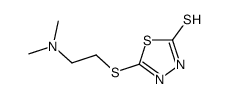 5-[2-(dimethylamino)ethylsulfanyl]-3H-1,3,4-thiadiazole-2-thione结构式