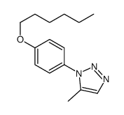 1-(4-hexoxyphenyl)-5-methyltriazole Structure