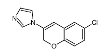 1-(6-chloro-2H-chromen-3-yl)imidazole结构式