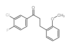 3'-CHLORO-4'-FLUORO-3-(2-METHOXYPHENYL)PROPIOPHENONE structure