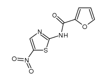 N-(5-nitrothiazol-2-yl)furan-2-carboxamide结构式