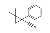 2,2-dimethyl-1-phenylcyclopropane-1-carbonitrile结构式