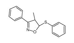 (4R,5S)-4-methyl-3-phenyl-5-phenylsulfanyl-4,5-dihydro-1,2-oxazole结构式