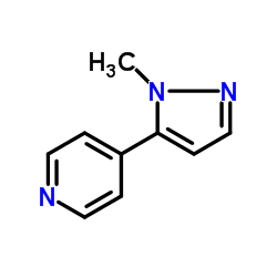 4-(1-甲基-1H-5-吡唑基)吡啶结构式