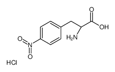 4-Nitro-L-phenylalanine hydrochloride (1:1)结构式