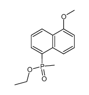 1-(5-methoxynaphthalin)-methylphosphinsaeureethylester结构式