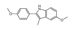 2-(4-METHOXYPHENYL)-3-METHYL-5-METHOXYINDOLE structure