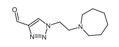 1-[2-(六氢-1H-氮杂革-1-基)乙基]-1H-1,2,3-噻唑-4-羧醛结构式