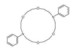 7,16-diphenyl-1,4,10,13-tetraoxa-7,16-diazacyclooctadecane结构式