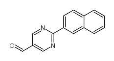 2-naphthalen-2-ylpyrimidine-5-carbaldehyde结构式