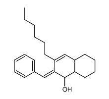(E)-2-benzylidene-3-hexyl-1,2,4a,5,6,7,8,8a-octahydronaphthalen-1-ol Structure