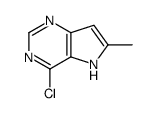 4-chloro-6-methyl-5H-pyrrolo[3,2-d]pyrimidine Structure