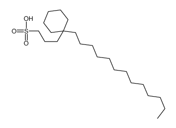 3-(1-tridecylcyclohexyl)propane-1-sulfonic acid结构式