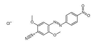 2,5-dimethoxy-4-[(4-nitrophenyl)diazenyl]benzenediazonium,chloride Structure