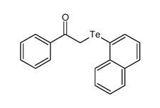 2-naphthalen-1-yltellanyl-1-phenylethanone Structure