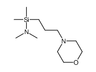 N-[dimethyl(3-morpholin-4-ylpropyl)silyl]-N-methylmethanamine Structure