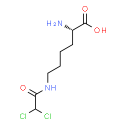 N(epsilon)-(dichloroacetyl)lysine Structure