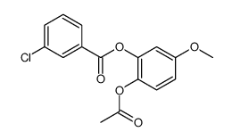 (2-acetyloxy-5-methoxyphenyl) 3-chlorobenzoate Structure