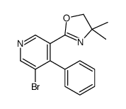 2-(5-bromo-4-phenylpyridin-3-yl)-4,4-dimethyl-5H-1,3-oxazole结构式