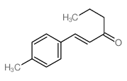 (E)-1-(4-methylphenyl)hex-1-en-3-one结构式