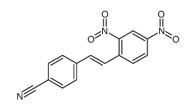4-[2-(2,4-dinitrophenyl)ethenyl]benzonitrile Structure