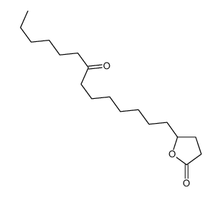 5-(8-oxotetradecyl)oxolan-2-one Structure