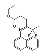 ethyl 5,5,5-trifluoro-4-naphthalen-1-yliminopentanoate Structure