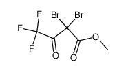methyl 2,2-dibromo-4,4,4-trifluoro-3-oxobutanoate结构式