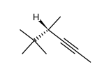(S)-4,5,5-trimethylhex-2-yne结构式