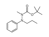 Hydrazinecarboxylic acid, 1-methyl-2-phenyl-2-propyl-, 1,1-dimethylethyl ester结构式