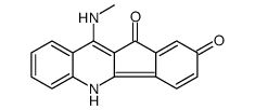 10-(methylamino)-5H-indeno[1,2-b]quinoline-2,11-dione结构式