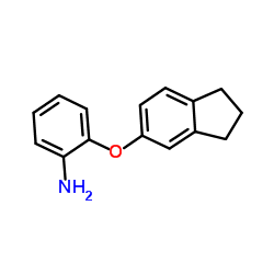 2-(2,3-Dihydro-1H-inden-5-yloxy)aniline结构式