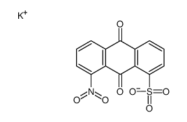potassium 9,10-dihydro-9,10-dioxo-8-nitroanthracene-1-sulphonate结构式