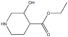 ethyl 3-hydroxypiperidine-4-carboxylate Structure