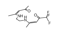 1,1,1-trifluoro-4,9-dimethyl-5,8-diazadodeca-3,9-diene-2,11-dione结构式