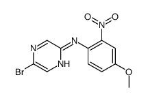 5-bromo-N-(4-methoxy-2-nitrophenyl)pyrazin-2-amine Structure