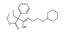 ethyl 2-phenyl-2-(3-piperidin-1-ylpropylcarbamoyl)butanoate Structure