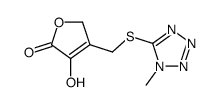 4-hydroxy-3-[(1-methyltetrazol-5-yl)sulfanylmethyl]-2H-furan-5-one Structure
