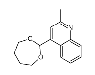 4-(1,3-dioxepan-2-yl)-2-methylquinoline结构式