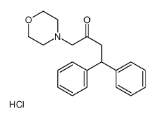 1-morpholin-4-ium-4-yl-4,4-diphenylbutan-2-one,chloride Structure