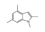 1,2,4,6-tetramethylindole Structure
