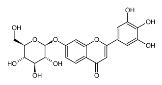 3′,4′,5-trihydroxyflavone 7-O-β-D-glucopyranoside Structure