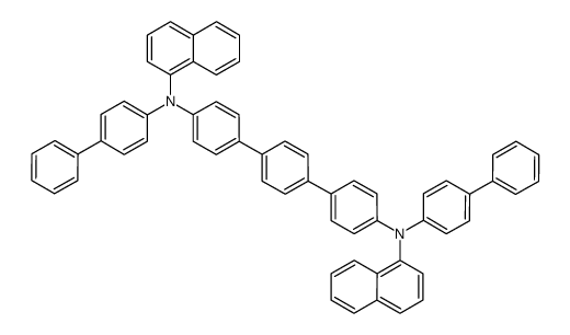 N4,N4″-di([1,1′-biphenyl]-4-yl)-N4,N4″-di(naphthalen-1-yl)[1,1′:4′,1″-terphenyl]-4,4″-diamine Structure