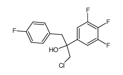 1-chloro-2-(3,4,5-trifluorophenyl)-3-(4-fluorophenyl)propan-2-ol结构式